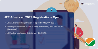 JEE Advanced 2024 Registration Open @jeeadv.ac.in; Get Direct Link to Apply Here